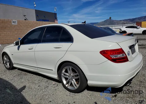 2012 Mercedes-Benz C 250 from USA, damaged, VIN WDDGF4HB1CA618989